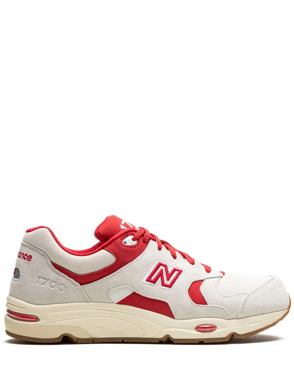 New Balance 1700 Kiwhite And Red Sneakers